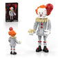 aphpaio Pennywise Clown Building Set, Horror IT Movie Merchandise Figure Building Kit, Creative Halloween Collectible Birthday G