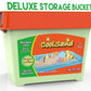 CoolSand Natural 5 Pound Refill Pack - Including: 5 Pounds Moldable Indoor Play Sand, Storage Container and Inflatable Sandbox