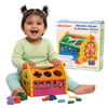 Shumee 6-In-1 Wooden House Shape Sorter Toys For Kids (1+Yr) With Clock | Learn Numbers, Shapes, Colors & Time | Gift For 1 Year