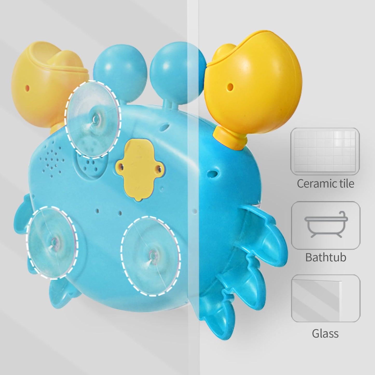 Deejoy Crab Bubble Bath Maker For The Bathtub,Blows Bubbles And Plays 12 Childrens Songs,Sing-Along Bath Bubble Machine Baby, To