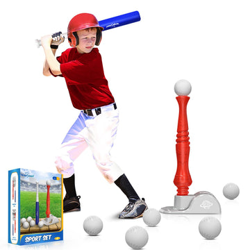 Eaglestone T Ball Sets For Kids 3-5, 5-8, Tee Ball Set For Toddlers, Baseball Outdoor Toy Includes 6 Large Balls, Adjustable Teeball Batting Tee, Tball Games For Boys & Girls, Kids Ages 3-12 Years