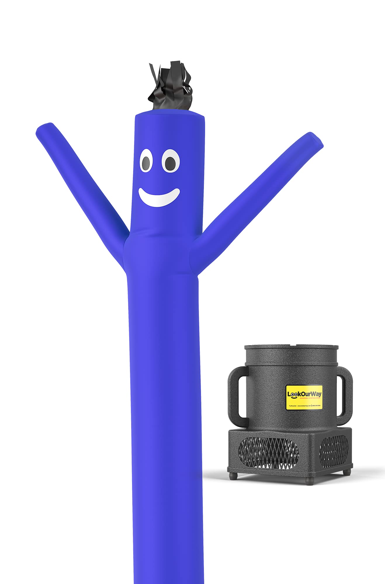 LookOurWay 7ft Air Dancer Inflatable Tube Man - Blue Wacky Waving Guy with Blower, Model 11M0200228CS9