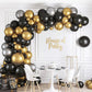 Black Balloons For Arch Decoration Latex Balloons 60Pcs Balloons 12 Inch Matte Balloons Birthday Balloons For Birthday Baby Show
