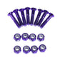 3NH 8pcs Replacement Skateboard Truck Hardware Longboard Screws Bolts 1 Purple