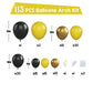 Paready Balloon Arch Kit - 113pcs Yellow & Black Garland - Rubber Metallic Balloons for Birthday, Bee Theme Party, Baby Shower, Wedding