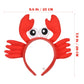 Kisangel Plush Crayfish Headband with Claws - Ocean Animal Photo Booth Props for Cosplay Party Role Play