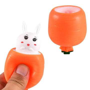 Oricraft Magic Carrot Rabbit Stress Relief Toy Surprise Rabbit Carrot Cup For Anxiety Relief, Adhd Squeeze Out The Surprises And Heal The Emotions, Sensory Toy For Autism