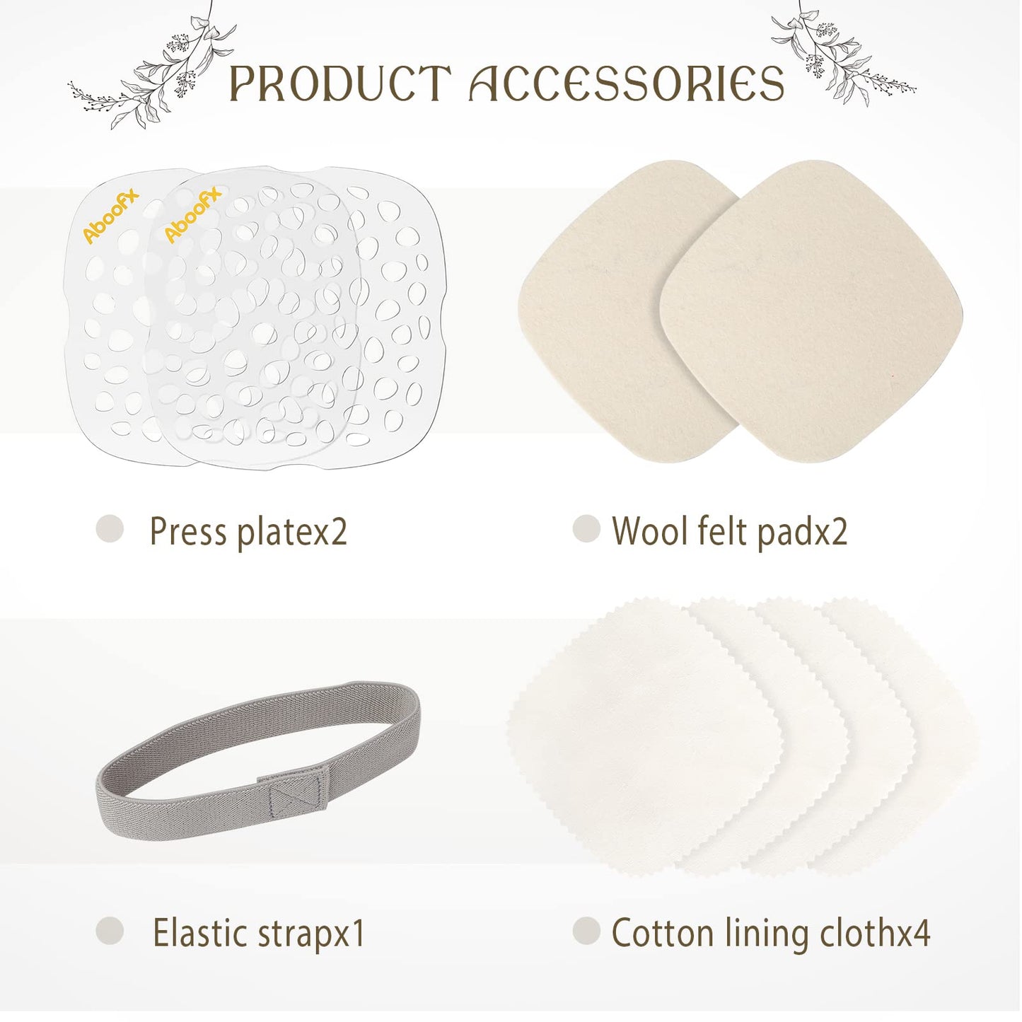 Aboofx Microwave Flower Press Kit - 6.3"x6.3", White, Fast Pressing for DIY Arts & Crafts, Ideal Gift