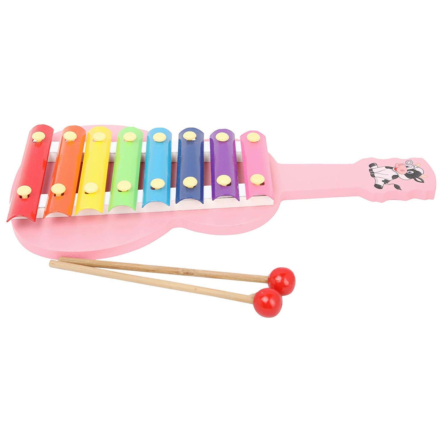 Crazycrafts Wooden Standard Xylophone (Multicolour)