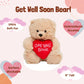 Ganz 9'' Get Well Soon Gifts For Kids Get Well Soon Gifts For Women Feel Better Teddy Bear With Red Heart Stuffed Animal For Com