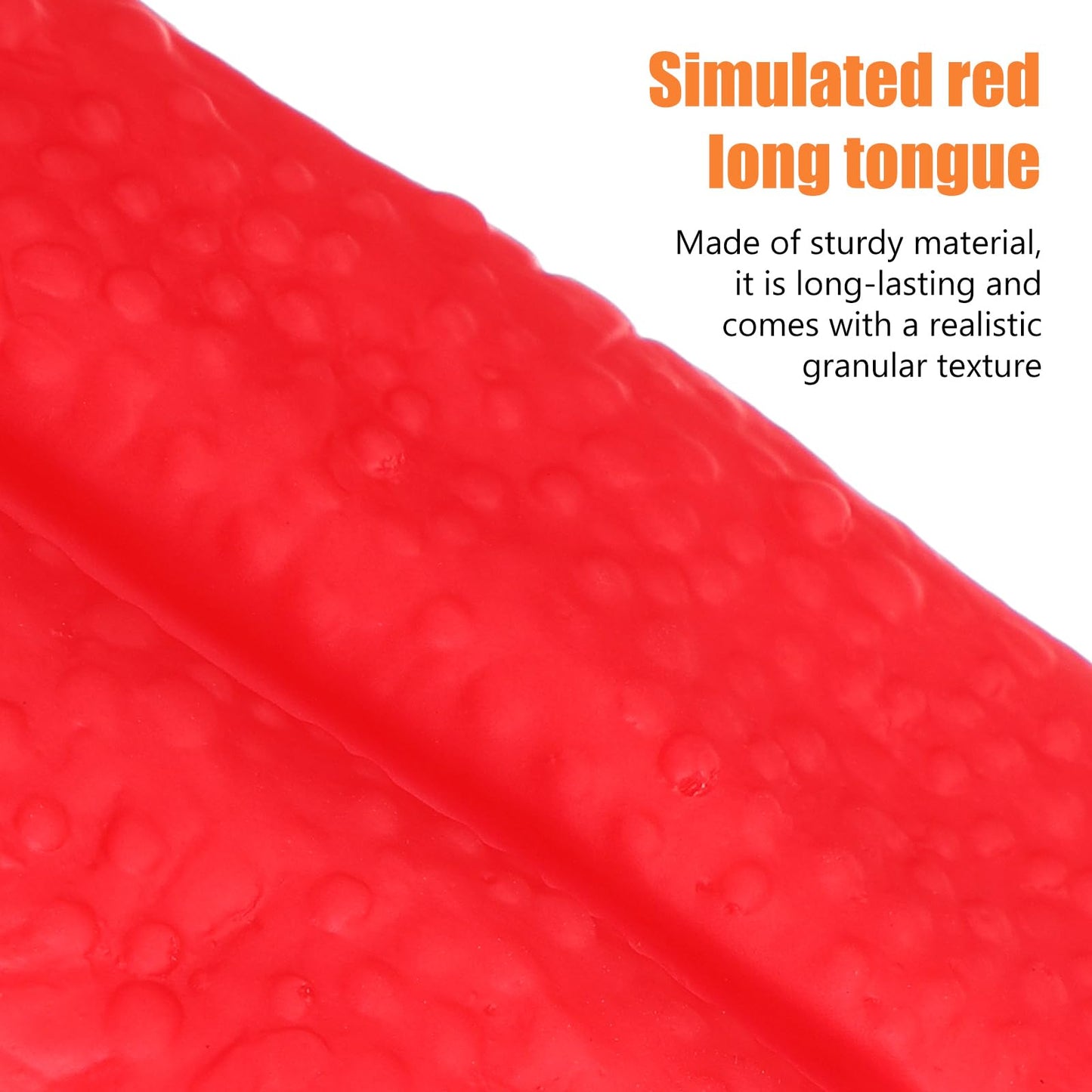 NUOBESTY 2Pcs Long Tongue Prop Artificial Tongue Prank Tricks Magic Cosplay Props for Haunted House Festival Horror Party Decora