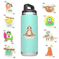 SUSIHI Sloth Stickers for Kindle Kids Sloth Stickers for Water Bottles Scrapbook Laptop Book Waterproof(50 Pcs)