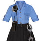 Kidin Police Officer Costume For Kids Cop Costume For Girls Police Dress Up Halloween Cosplay Birthday Gift
