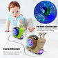 Tipmant Baby Toddler Electric Snail Toy Cute Electronic Animal Crawl, Play Music, Luminous Light Kids Birthday (Green)