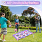 Golray Bean Bag Toss Game For Kids, 2 In 1 Cornhole Board Set Outside Toys For Kids Ages 4-8 With Carnival Party Ring Toss Game, Christmas Birthday Gifts For Boys Girls Toys 2 3 4 5 6 7 8 Years Old