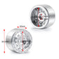RC-Hub 4Pcs 1.0'' Micro Beadlock Wheels 1.0 Wheel Rims for 1/24 Axial SCX24 90081 AXI00001 AXI00002 RC Crawler Car Silver