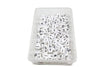 hand2mind Plastic Lowercase Alphabet Letter Tiles, Phonics Manipulatives, White, Model 60235