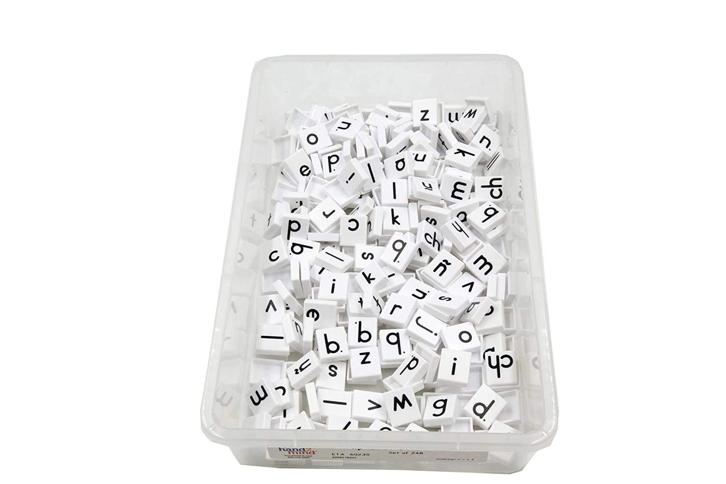 Hand2Mind Plastic Lowercase Alphabet Letter Tiles, Plastic Letters For Kids, Phonics Manipulatives, Science Of Reading Alphabet