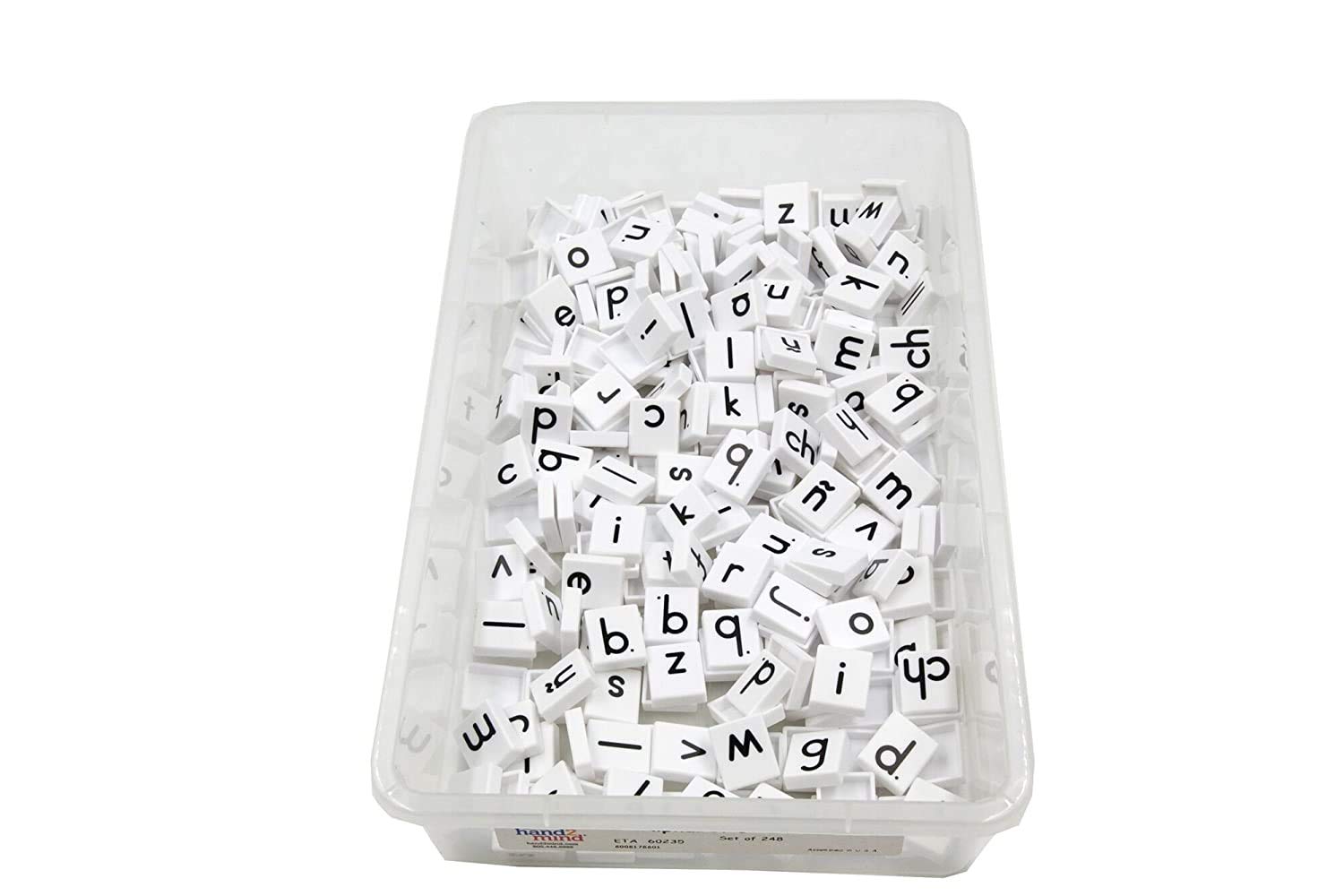 Hand2Mind Plastic Lowercase Alphabet Letter Tiles, Plastic Letters For Kids, Phonics Manipulatives, Science Of Reading Alphabet