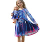 Bow Dream Cute Girl Dress And Matching American Girl Doll Clothes Accessories For Girls Dresses Size 140 Deep Blue