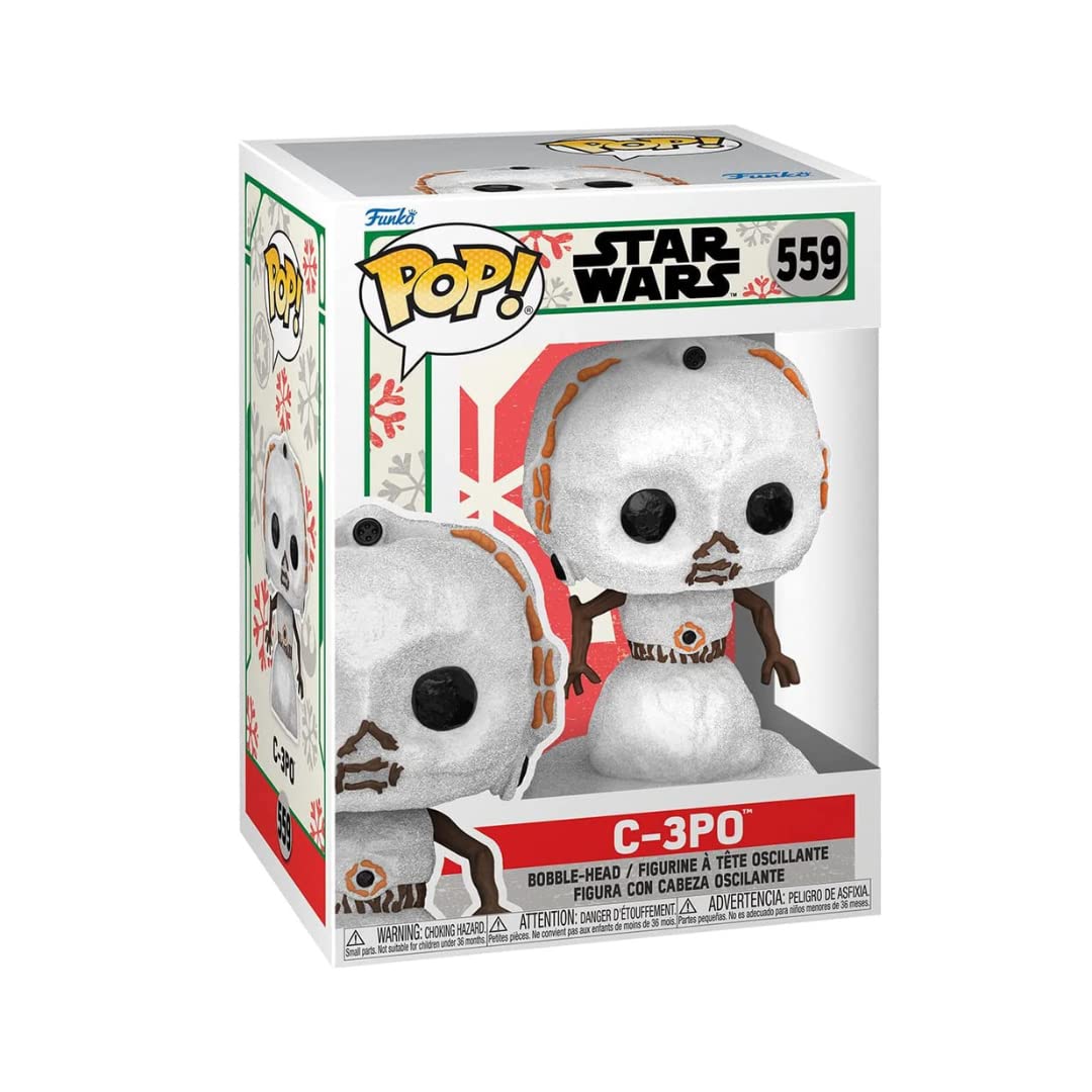 Funko Pop! Star Wars: Holiday - C-3Po Snowman Bundled With A Byron 'S Attic Pop Protector