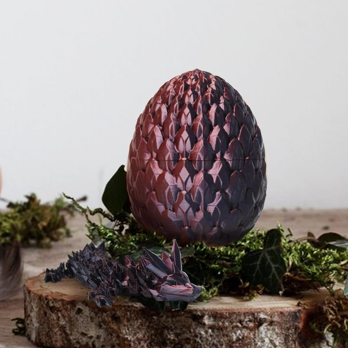 3D Printed Dragon Egg,Fidget Toy For Birthday, Executive Desk Toys For Adults And Kids (Purple)