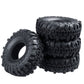 RCLIONS 4PCS 1.9inch RC Crawler Tires Rubber Wheel Tyre 110mm/4.3'' with Foam Insert for 1/10th AXIAL SCX10,TRX4,SCX10 II,D90,D1