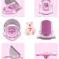Relaxing Baby - Pool Float With Adjustable Seat Pocket,Baby Swimming Float With Canopy Of Upf 50+ Uv Protection, Super Safety Bear-Shaped Baby Floats For 6-36 Months,Pink Bear
