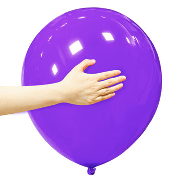 Purple Balloons 18 Inch 12 Pack Large Latex Party Balloons Round Helium Balloon For Birthday Party Baby Shower Wedding Engagemen