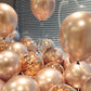 Bezente Rose Gold Confetti Latex Balloons - 60 Pack 12 Inch Helium Rose Gold Confetti Balloons For Wedding Birthday Anniversary
