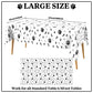Qeymn Puppy Paw Print Plastic Tablecloth Table Cover, Pupply Paw Print Table Cloth, Disposable Rectangle Table Covers For Kids B
