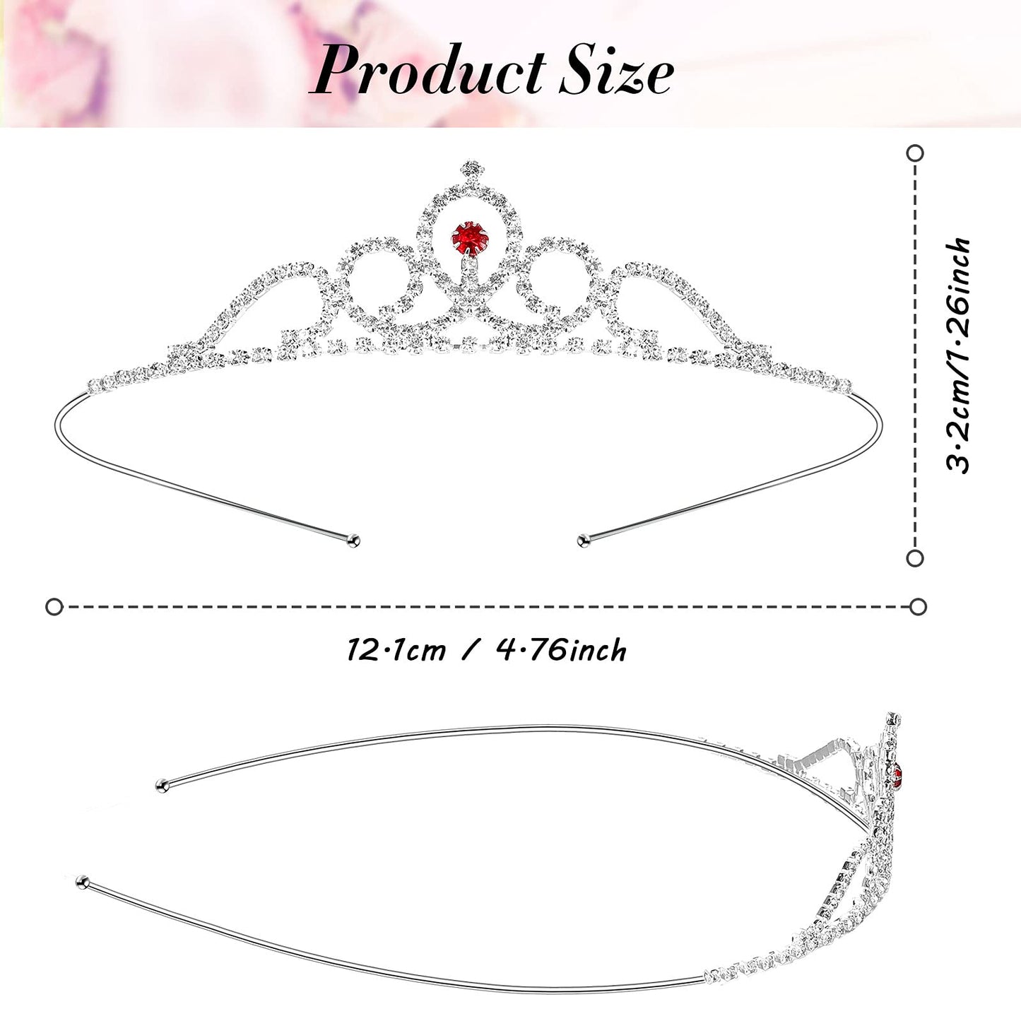 Hicarer 20 Pieces Girls Tiara Crown Silver Princess Crowns Girls Crystal Tiaras Bulk for Wedding Birthday Party Favor (Cute Styl