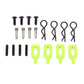 RC Car Body Post Mounts, Carbon Fiber + Aluminum Alloy RC Car Front and Rear Shell Column Kit Compatible for AXIAL SCX10 90046 9