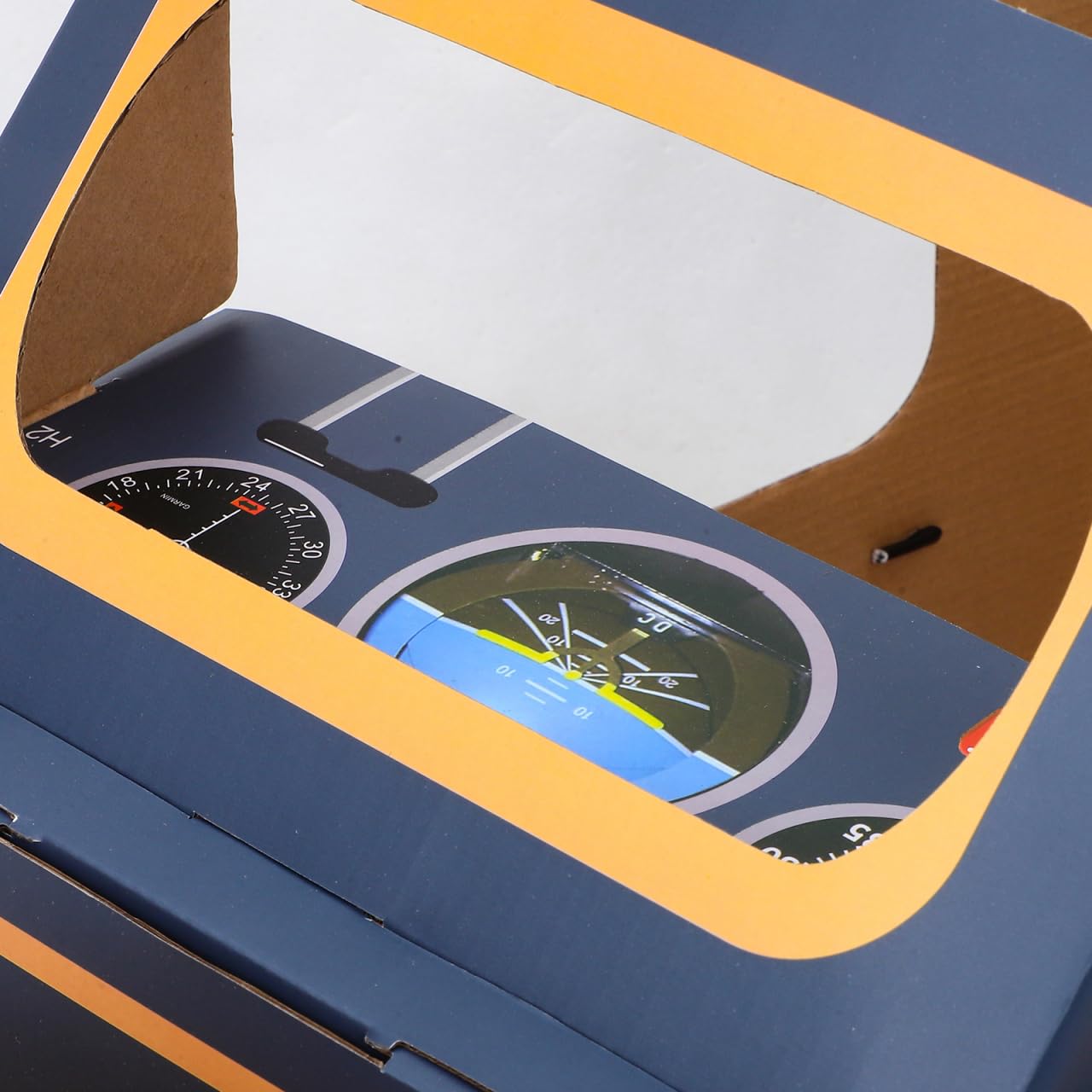 SAFIGLE Children Wearable Cardboard Plane: Airplane Costume for Kids DIY Paper Aircraft with Rotating Fan - Cardboard Car Fun Ou