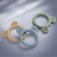 Eascrozn Baby Teething Toys - 3 Pack Silicone Teethers for 3-12 Months - BPA Free Easy to Hold - Yellow