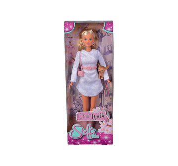 Simba Steffi Love Steffi Love Doll, Chic Walk, Accessories Include, Steffi, 1 Dog And 1 Handbag, Great For Imaginative Play, For Ages 3 And Up