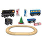 Masterpieces Wood Train Sets - The Polar Express 18 Piece Train Set