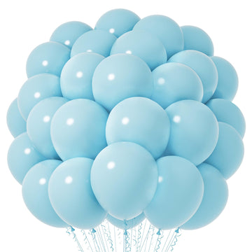 Voircoloria Pale Aqua Balloons, 66Pack 12Inch Aqua Blue Latex Party Balloons For Wedding, Birthday, Graduation, Bridal Shower, B