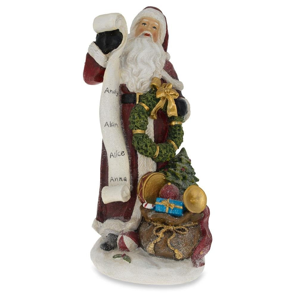 Bestpysanky Santa Reading The List Figurine 11.5 Inches