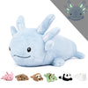Niuniu Daddy 18' | 2.8 Pound Blue Axolotl Weighted Stuffed Animals For Kids Adults Girls, Giant Cute Axolotl Stuffy Plush Toy With Glowing Ears In The Dark, Kawaii Gifts For Holidays Christmas