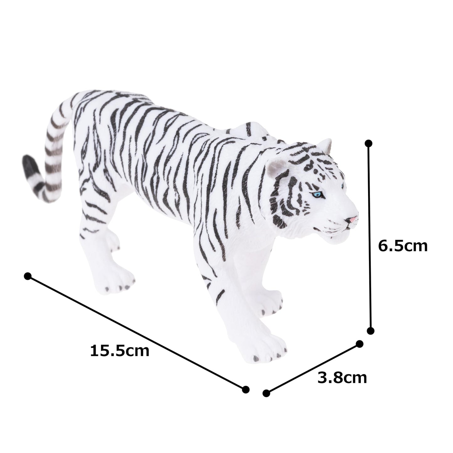 Mojo White Tiger Realistic International Wildlife Hand Painted Toy Figurine