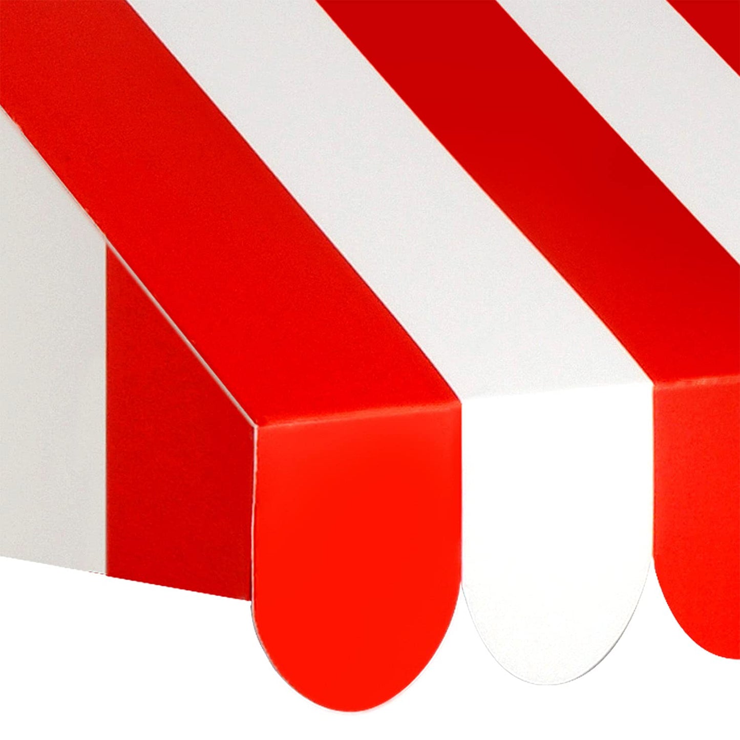 Beistle , 2 Piece 3-D Awning Wall Decorations, 24.75 x 8.75 (Red/White)