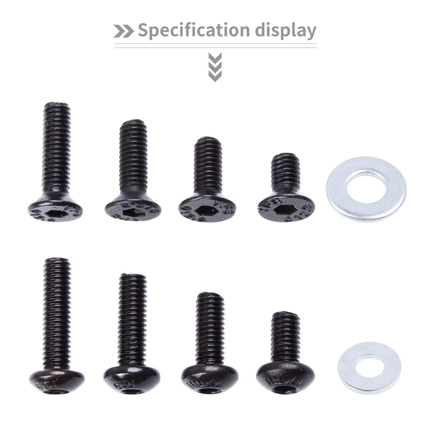350pcs RC Car Screw Kit Screw Tray & 4-Way Cross Wrench Repair Tools Hardware for Traxxas Arrma Redcat Axial SCX10 Losi Tamiya H