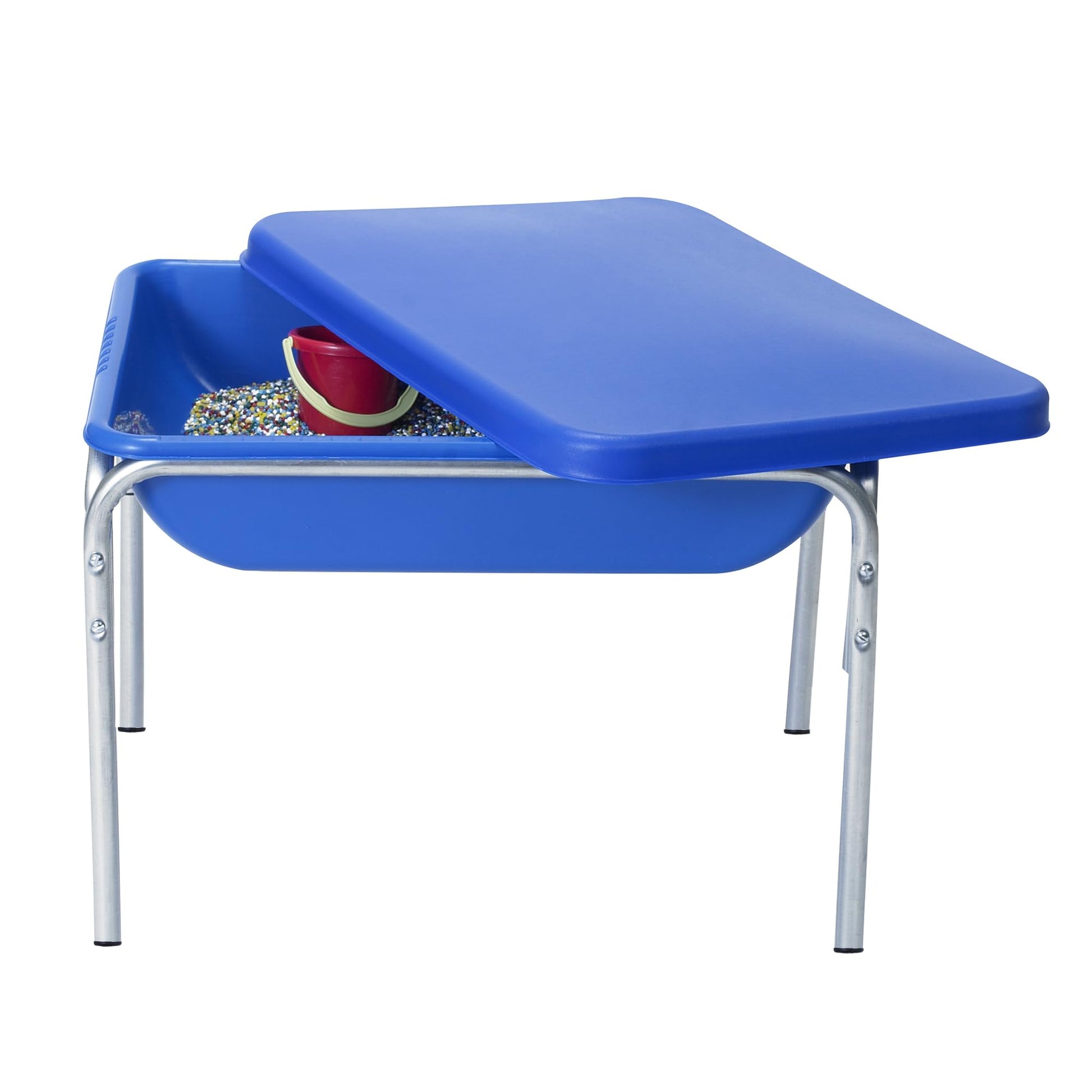 Childrens Factory 18 Small Sensory Table, Sandbox with Lid, Water Table for Kids, Blue