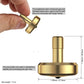 Djuiinostar Premium Spinning Top: Lengthened Stem, Easy To Twirl, High Performance (Br 13+, Avg 5-8), Cnc Machined Brass, Great Time Killer, Edc Fidget Toy Dst-820