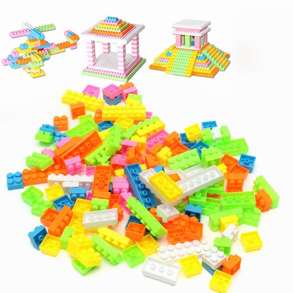 Satsun Creative BuilderS Delight 60Piece Building Blocks For Kids 3+ Years Set For Kids 60 Pcs