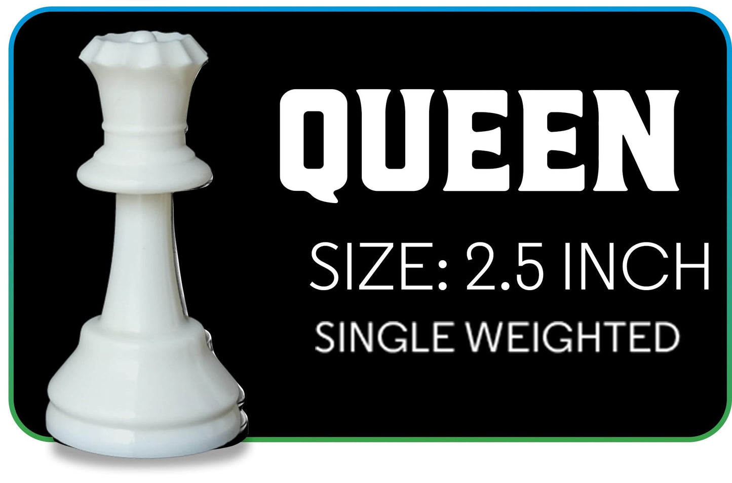 Chess Geeks 1X Single Weighted Chess Pieces Only Classic Staunton Style - 32 Pieces - King 3' Tall
