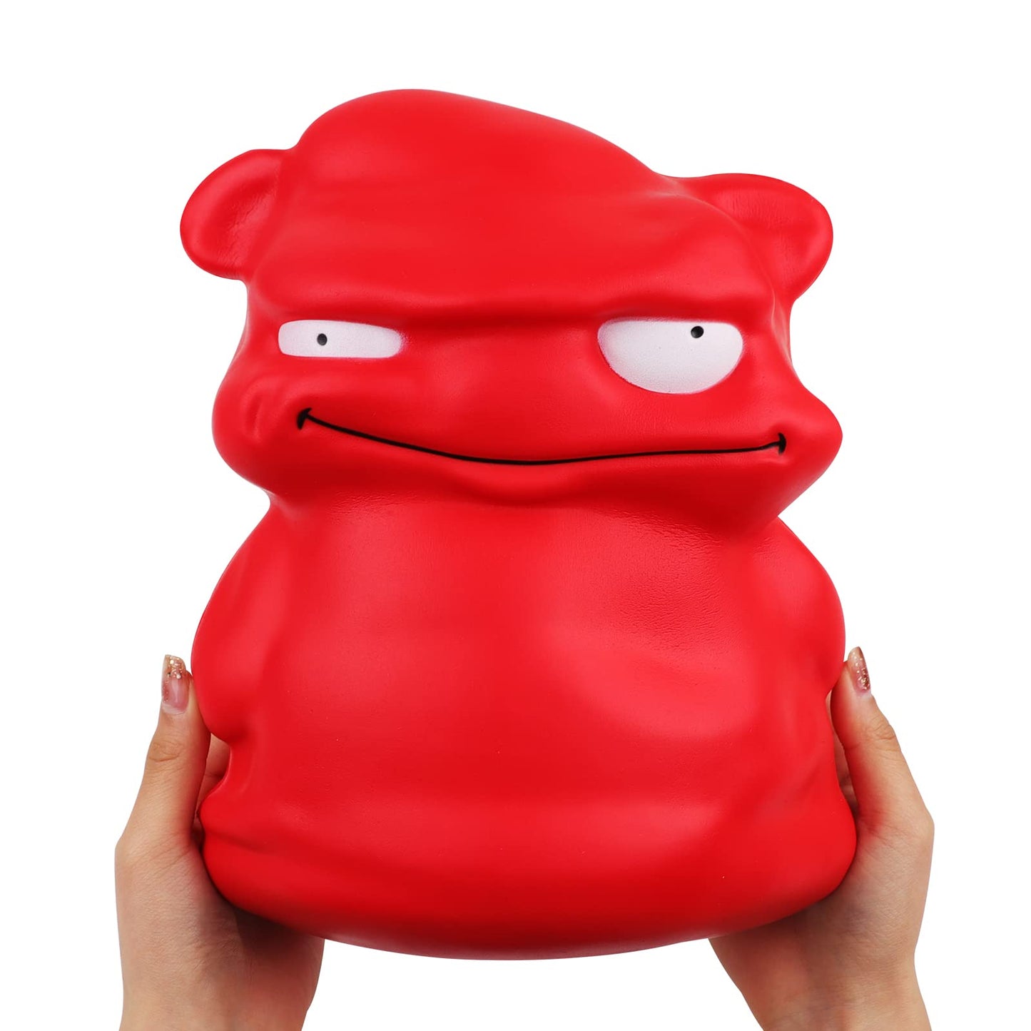 Anboor 9.8 Inch Jumbo Squishies Red Monster Kawaii Gaint Soft Toy Slow Rising Scented Squishys Stress Relief Kids Toys For Hallo