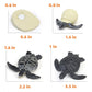 MIKNEKE Montessori Life Cycle Figures, Turtle Color, Medium Size, Plastic Material, Educational Flash Cards for 3+ Year Olds