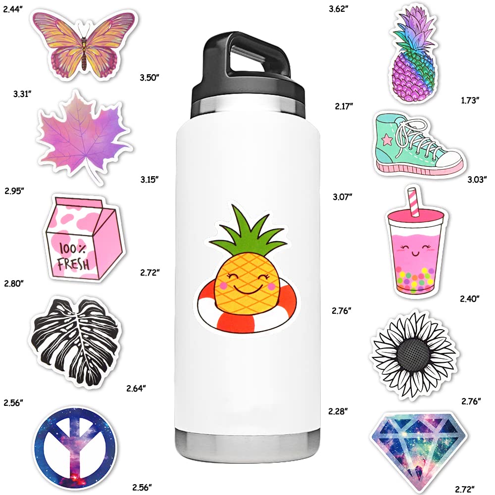 Susihi 210Pcs Cute Colorful Stickers For Water Bottle Laptop For Teen Girls Kids Hydroflask Stickers Waterproof Vinyl Colorful S